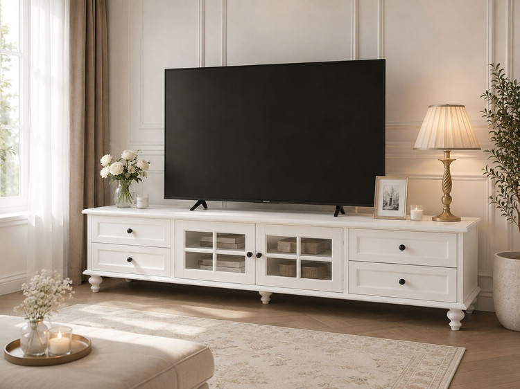 میز تلویزیون جنس نئوپان با روکش ملامینه کد TV3