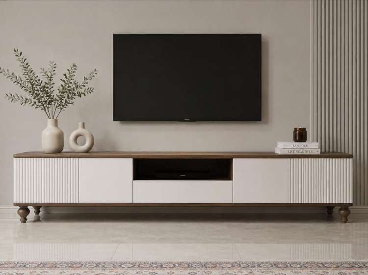 میز تلویزیون جنس نئوپان ملامینه کد TV5